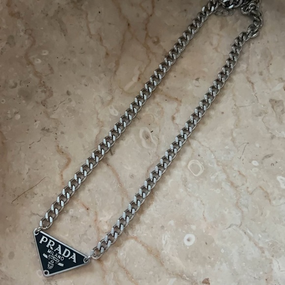 Prada Triangle Necklace - Picture 2 of 3